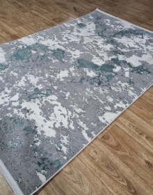 Синтетичний килим LUXURY 05917A TURQUOISE-D.GREY HB - высокое качество по лучшей цене в Украине.